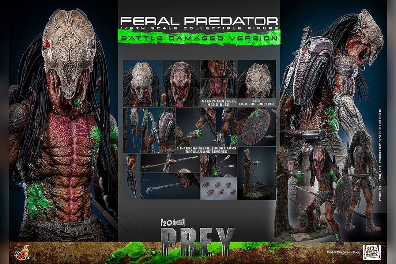 ホットトイズ新作!『プレデター:ザ・プレイ』フィアラル・プレデター バトルダメージ版が27年1月発売!