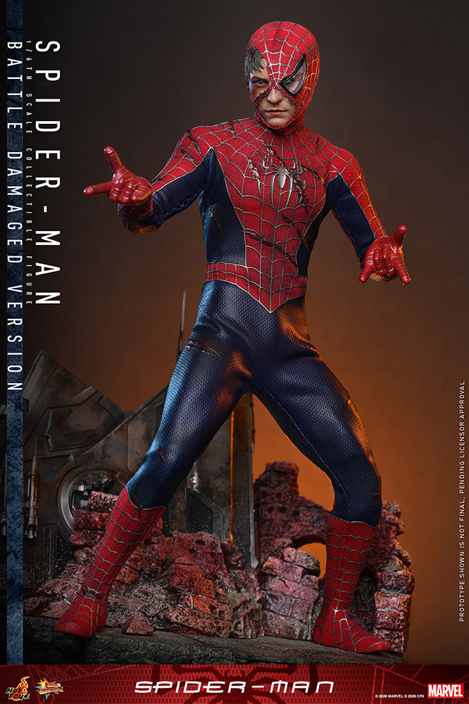 ホットトイズ ムービー・マスターピース スパイダーマン バトルダメージ版