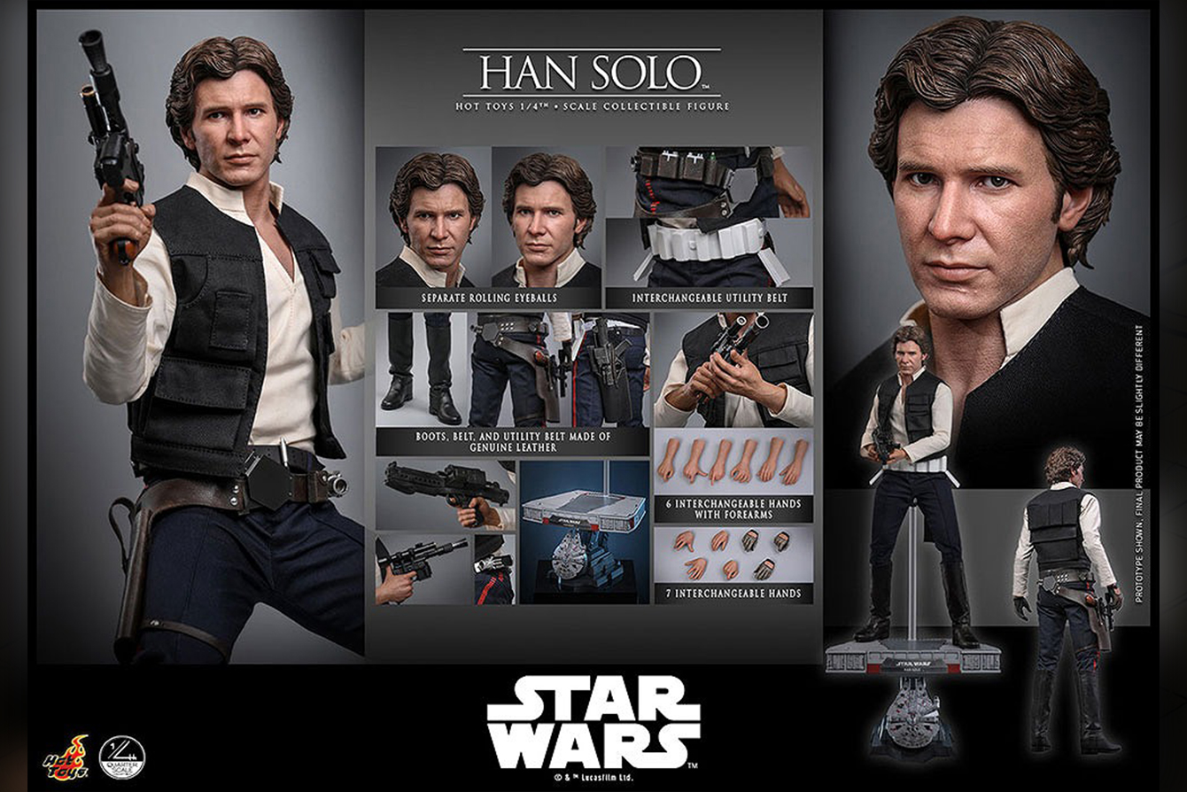 ホットトイズ新作！『スター・ウォーズ／新たなる希望』ハン・ソロがクオータースケールで27年3月発売！